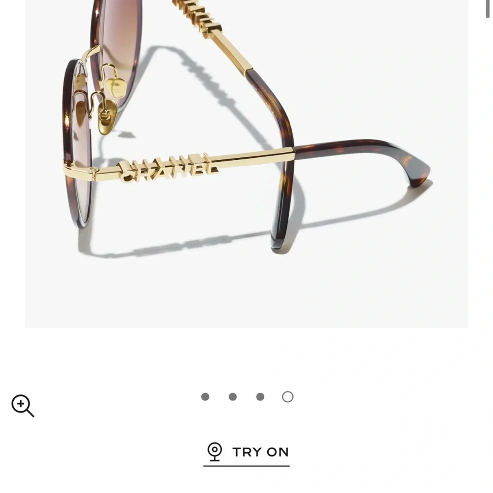 CHANEL Brown and Gold Tortoise Round Sunglasses - Picture 3 of 15